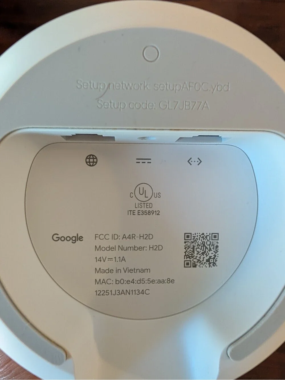 Google Nest Wifi Router (Model H2D) - AC2200 Mesh Hub